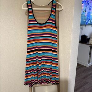TRINA TURK kaine striped knit mini dress